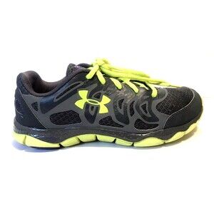 Under Armour Women's Gray Neon Green Athletic Sneaker Running Shoes US Size 7